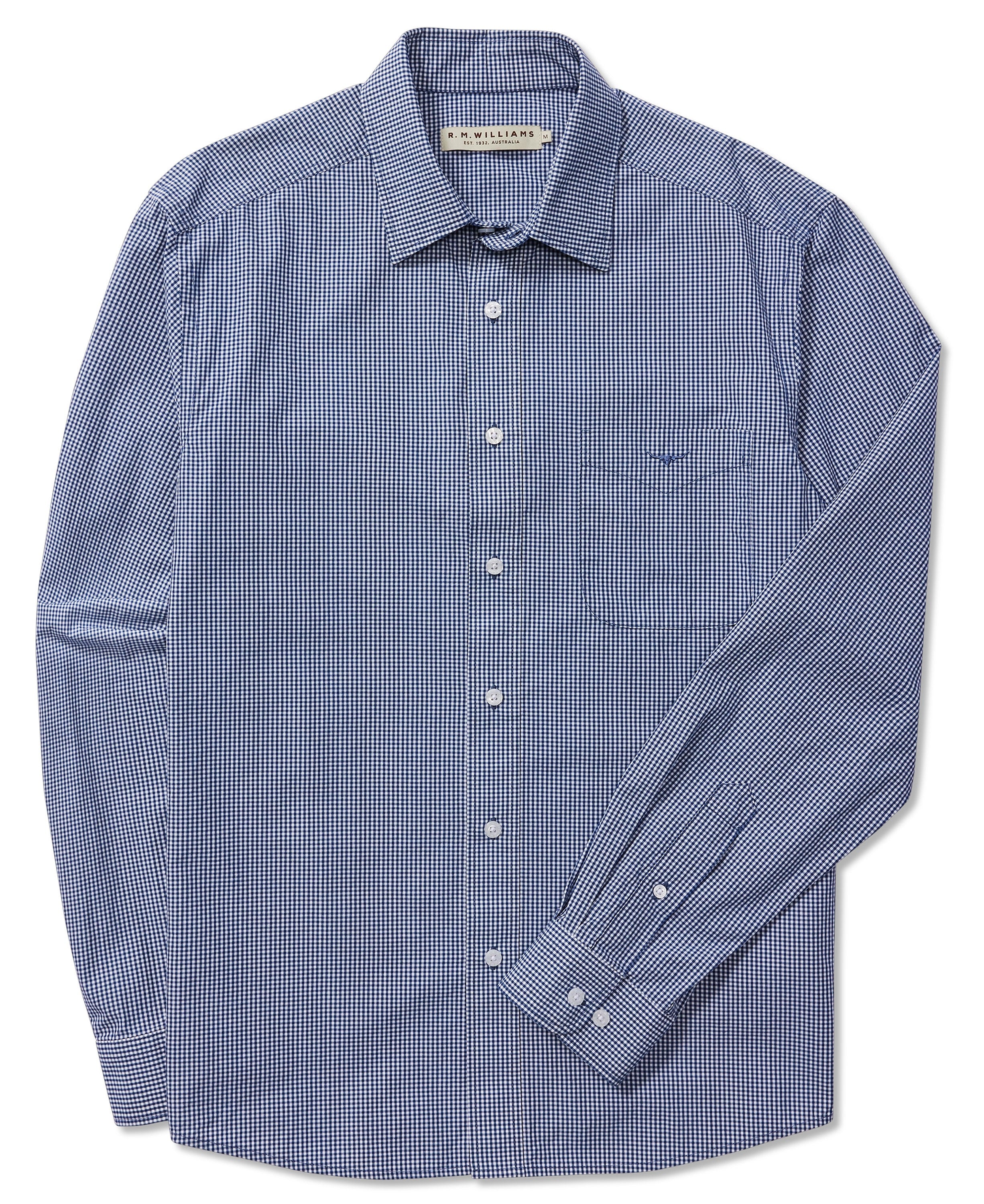 Classic Shirt - Navy/White