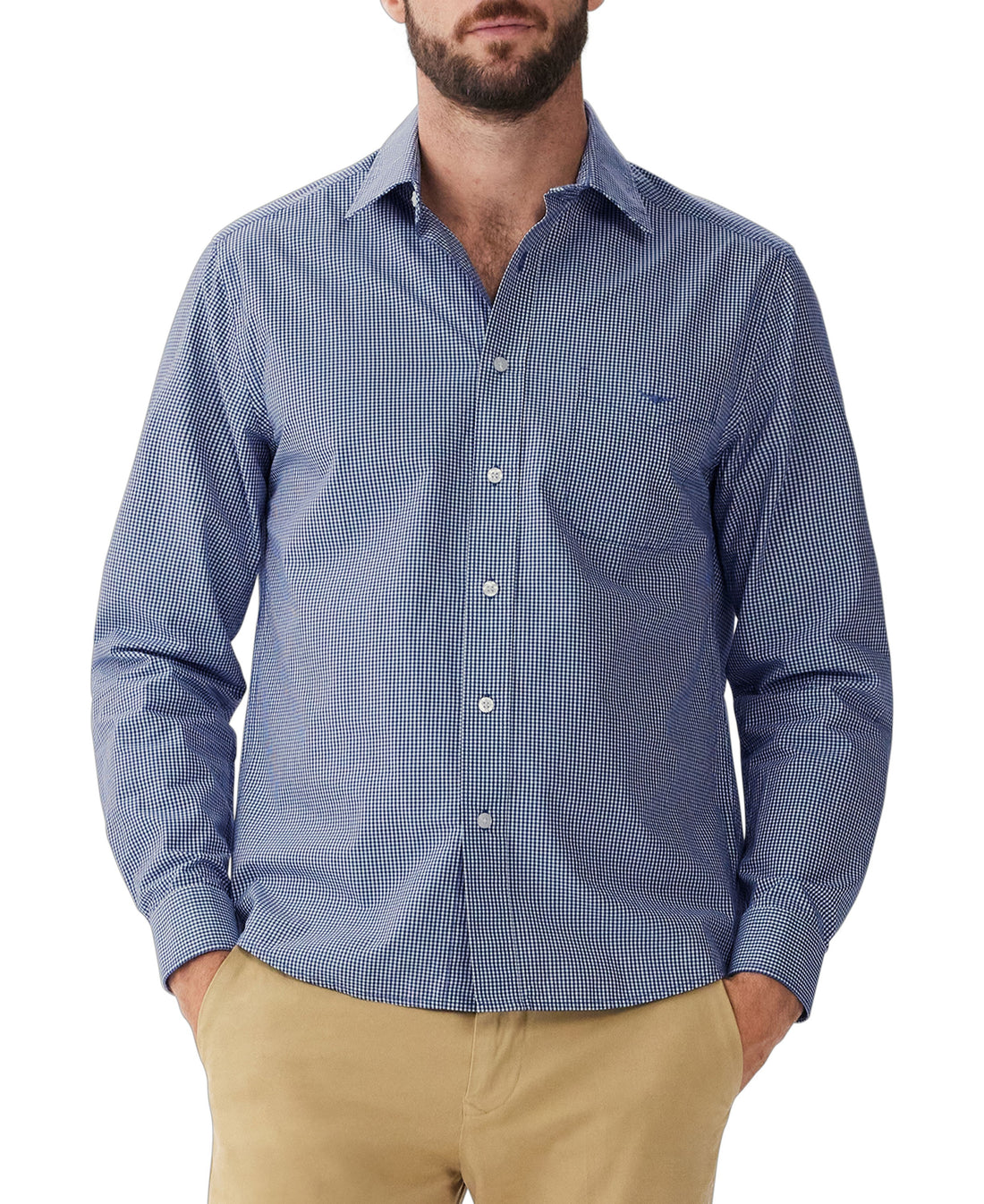 Classic Shirt - Navy/White