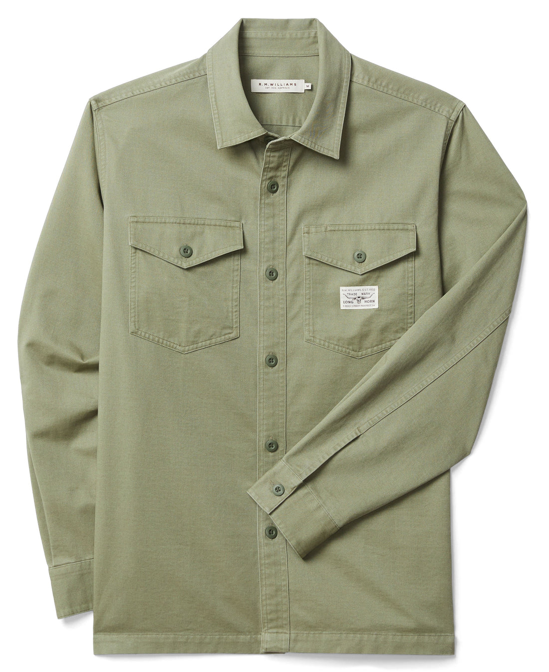 Longford Cotton Overshirt - Fatigue