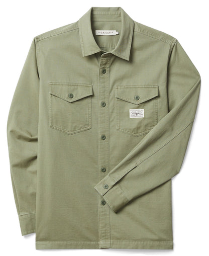 Longford Cotton Overshirt - Fatigue