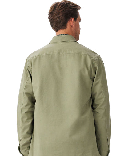 Longford Cotton Overshirt - Fatigue
