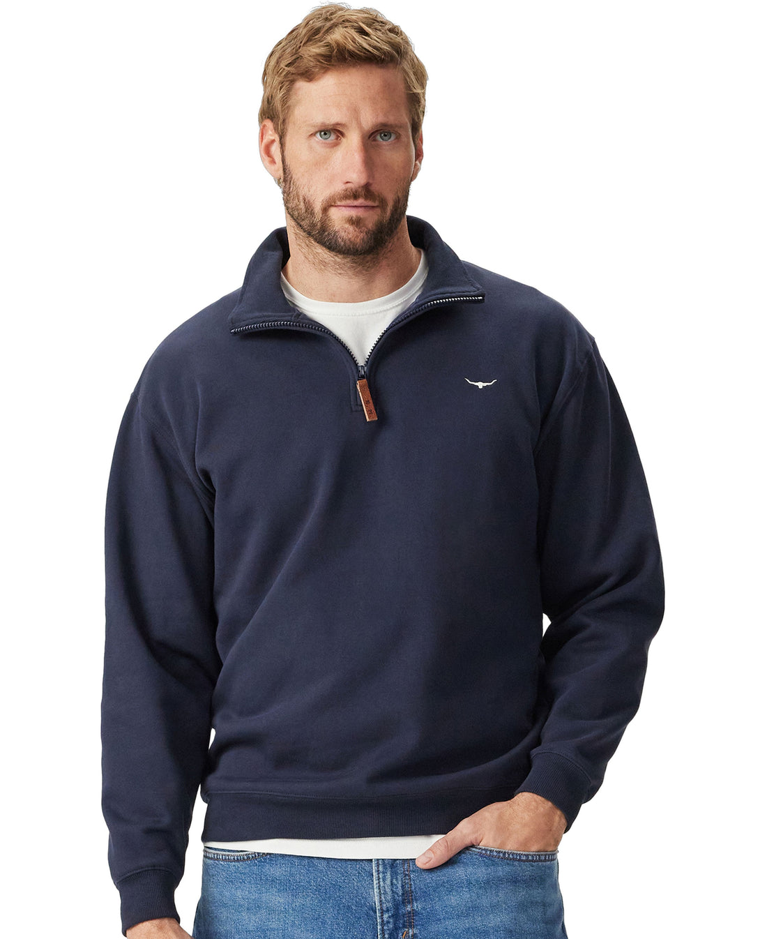 Mulyungarie 1/4 Zip Sweatshirt - Navy