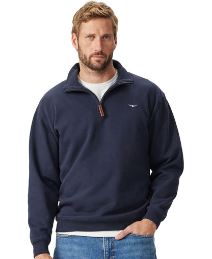 Mulyungarie 1/4 Zip Sweatshirt - Navy