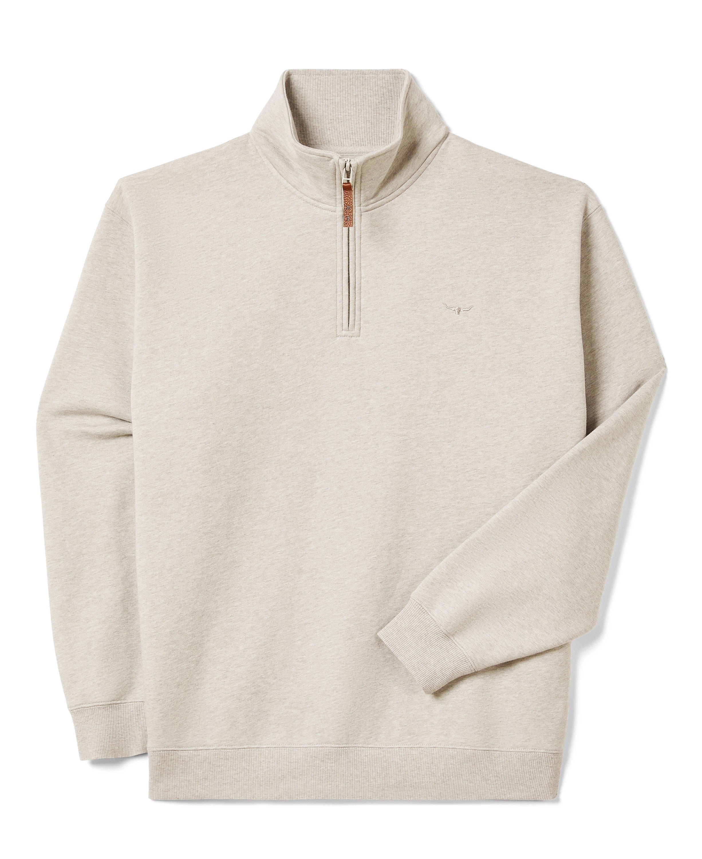 Mulyungarie 1/4 Zip Sweatshirt - Grey Marle