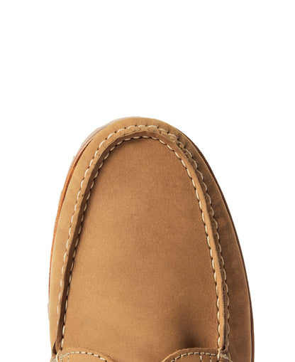 Dockyard Moccasin Boat Shoes - Tan Nubuck