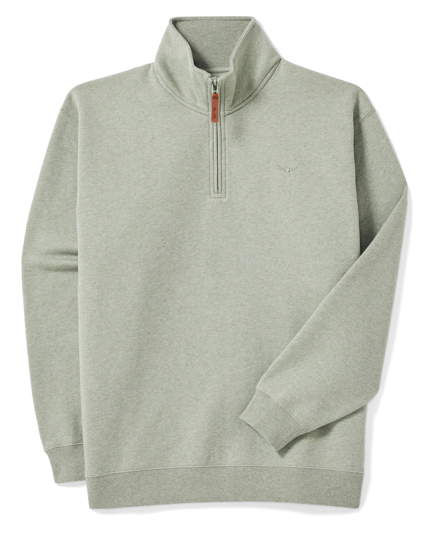 Mulyungarie 1/4 Zip Sweatshirt - Green Marle