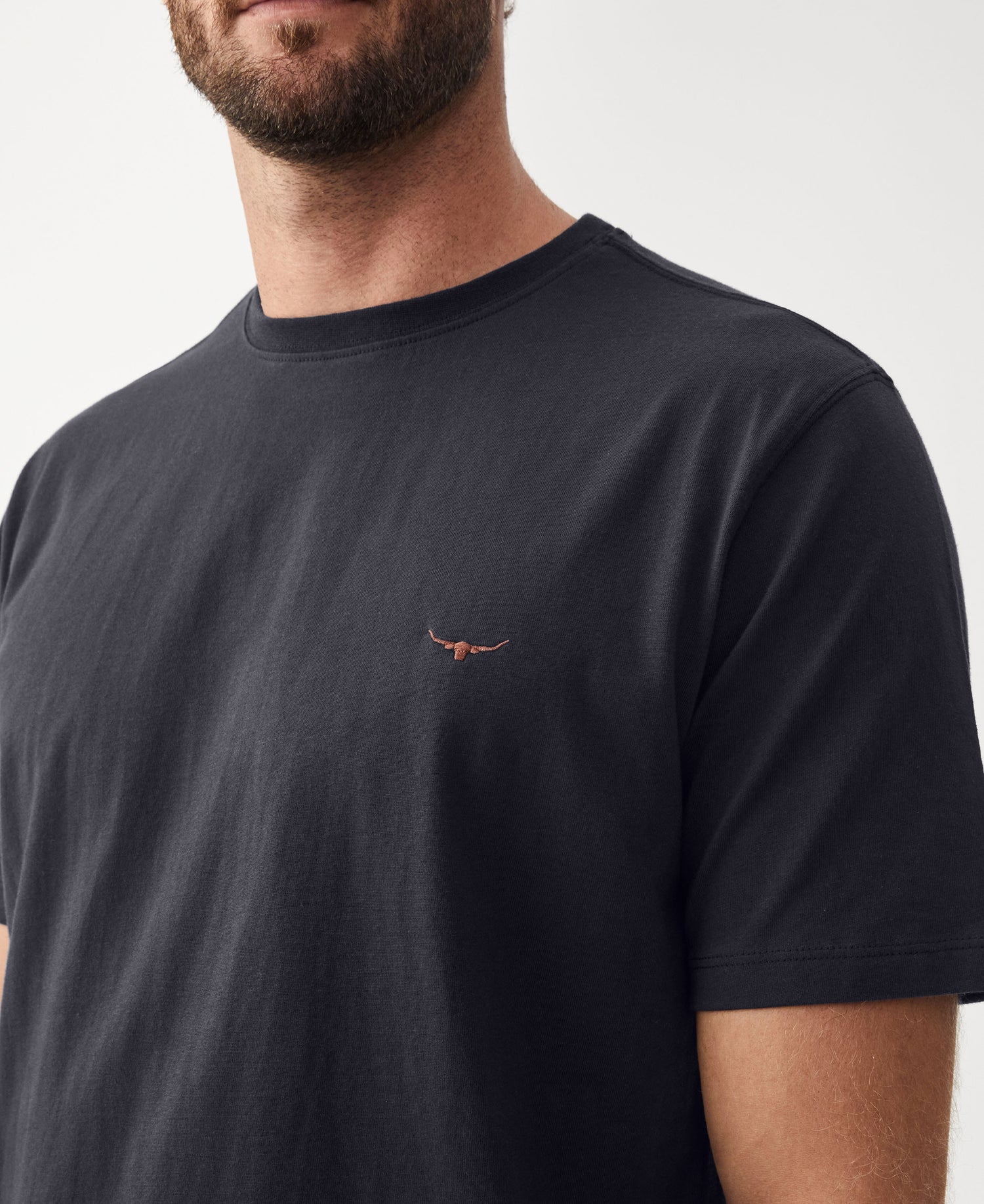 Parson T Shirt - Navy/Chestnut