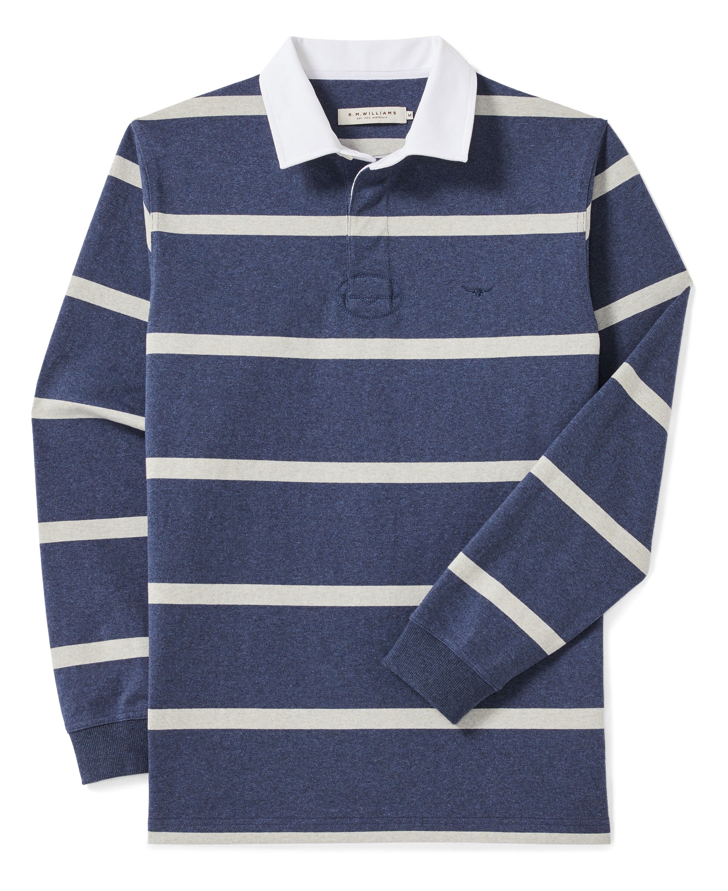 Tweedale Rugby Shirt - Blue Grey Marle