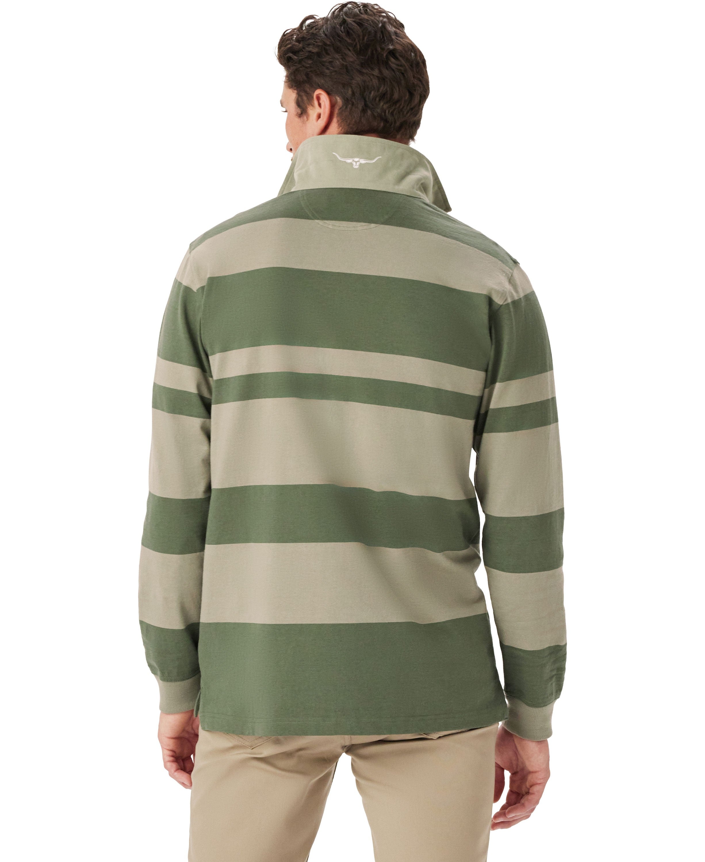 Tweedale Rugby Shirt - Olive Green