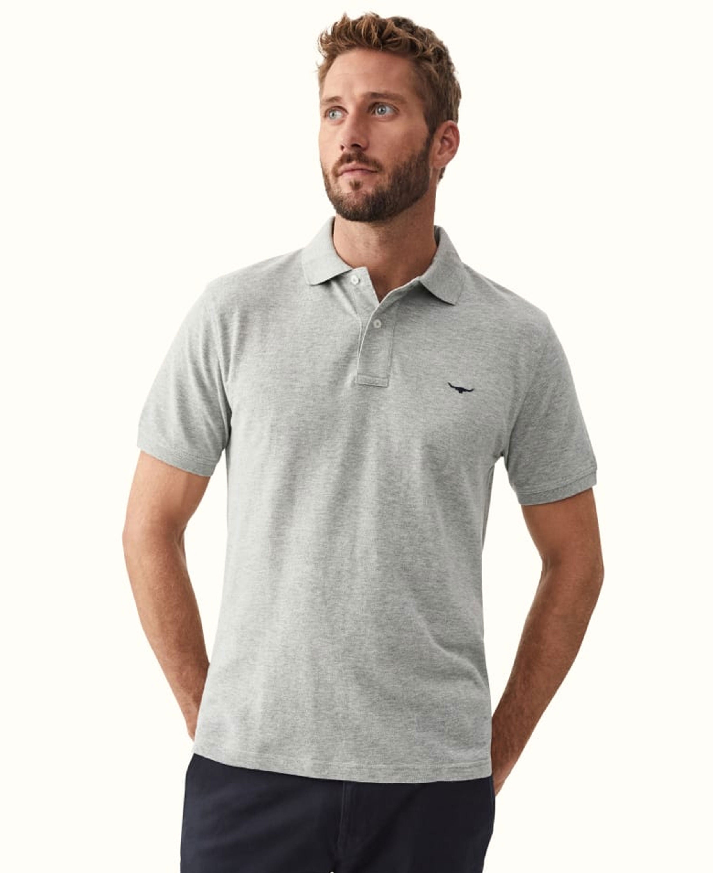 Rod Polo Shirt - Grey Marle