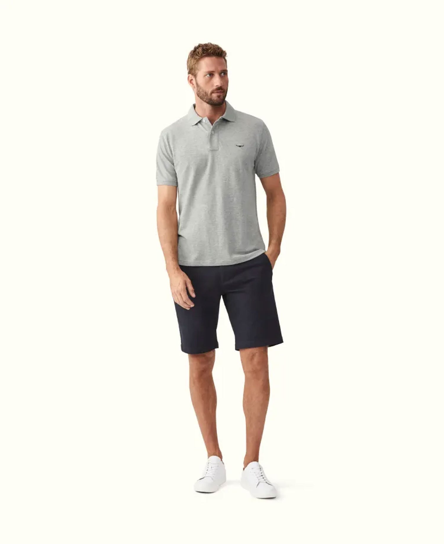 Rod Polo Shirt - Grey Marle