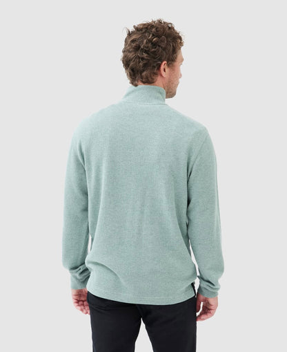 Alton Ave 1/4 Zip Sweat - Sage