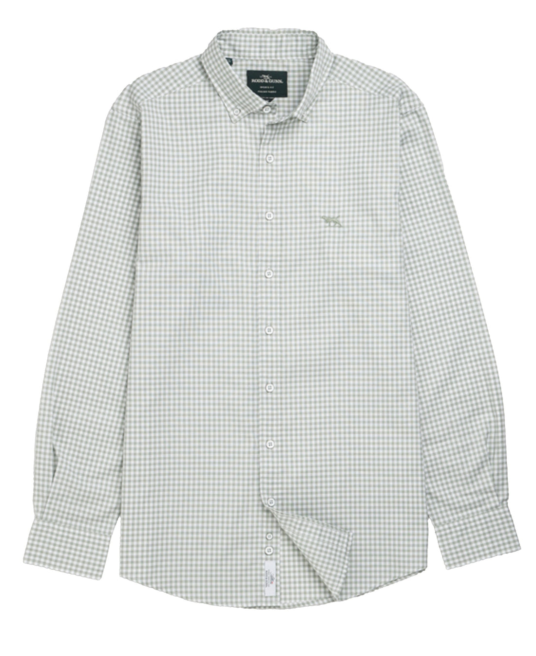 Gunn Check Oxford 3 Sports Fit Shirt - Dusty Sage