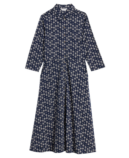 Rua Jersey Shirt Dress - Navy Print