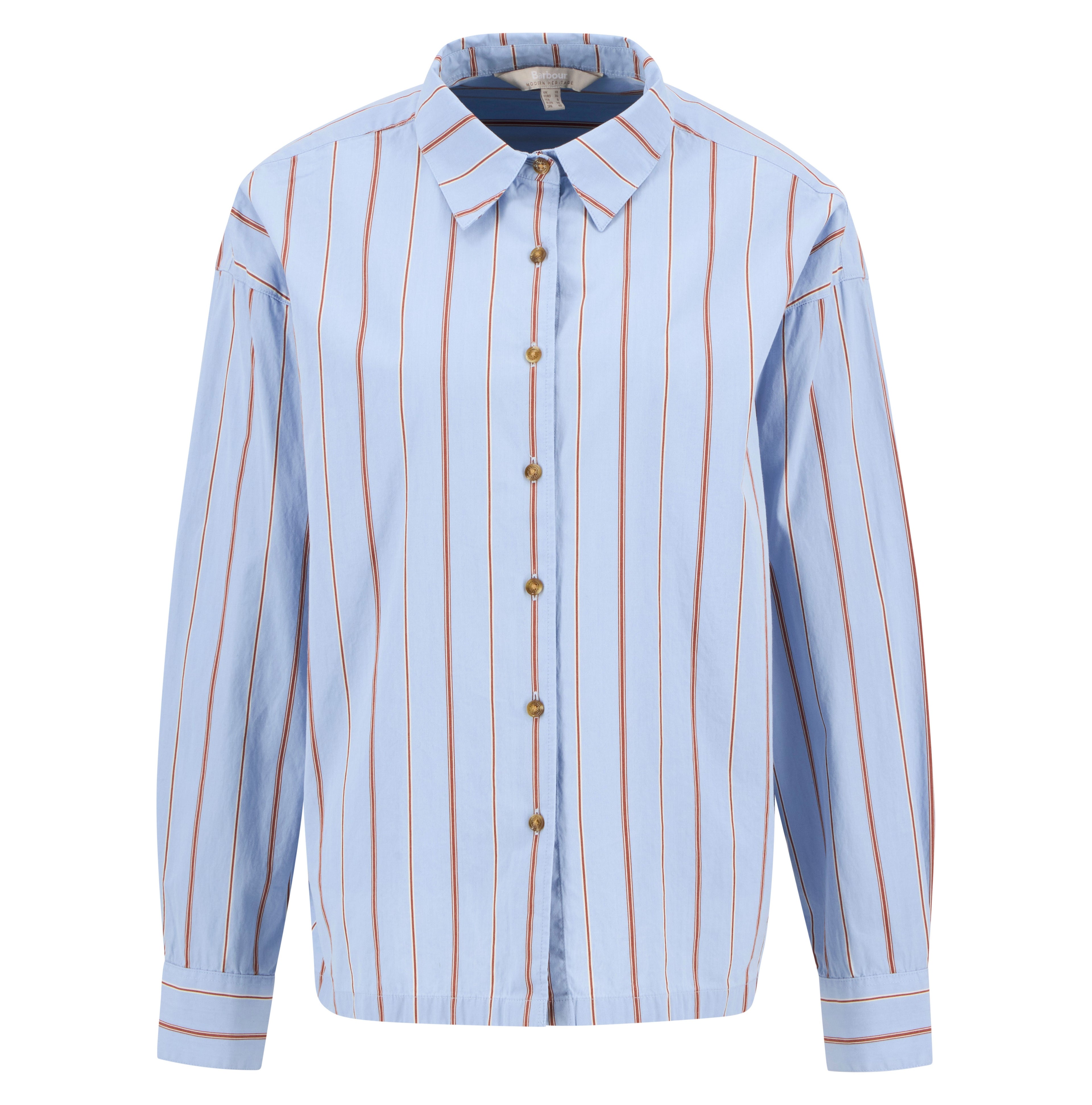 Saffron Shirt - Ice Blue Stripe