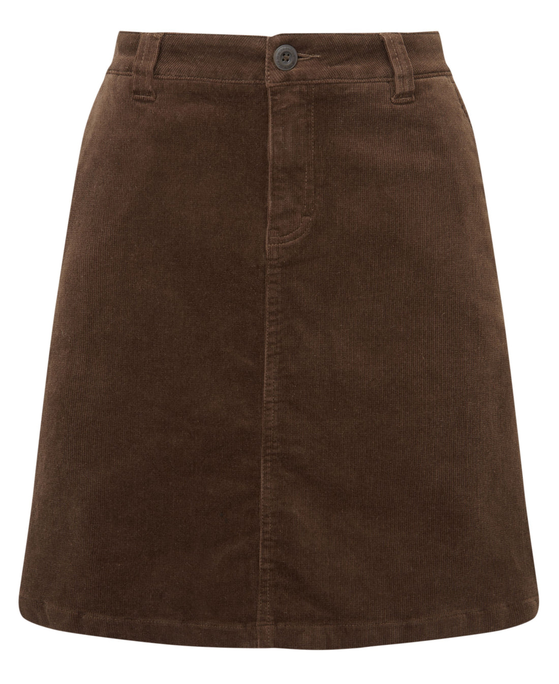 Sage Cord Skirt - Chocolate