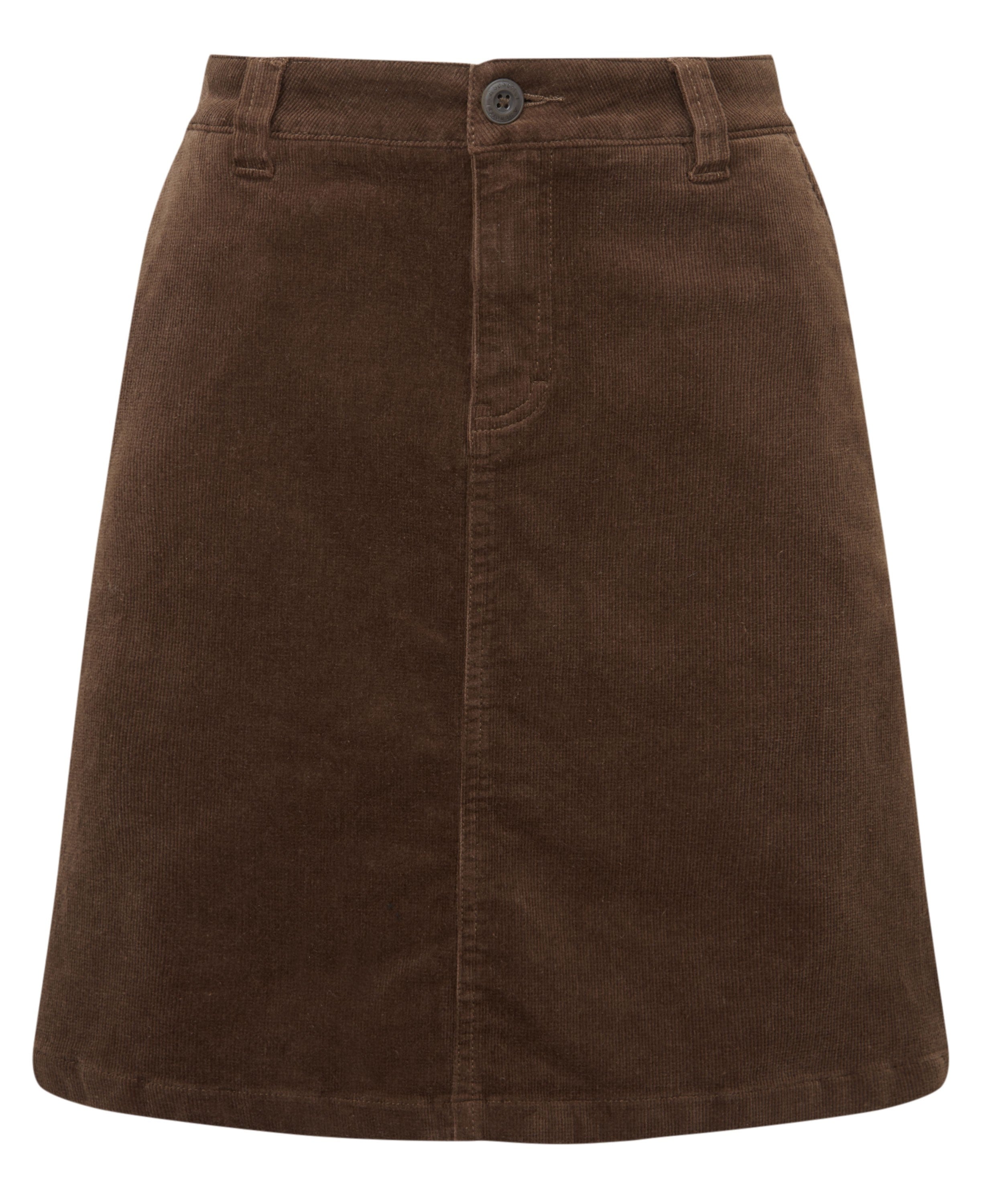 Sage Cord Skirt - Chocolate