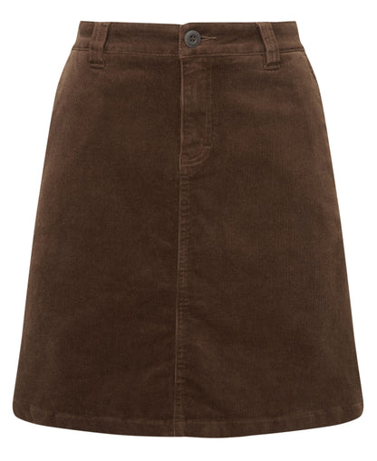 Sage Cord Skirt - Chocolate