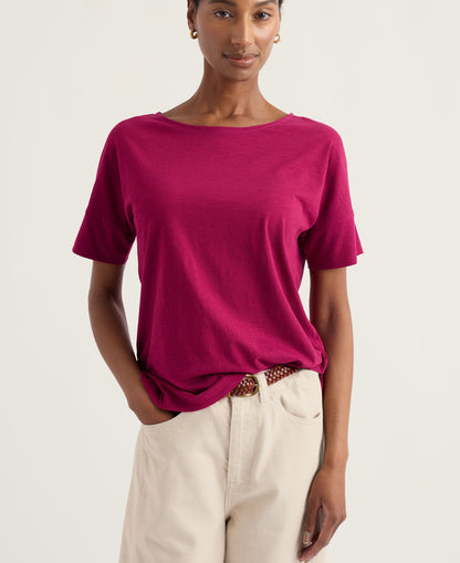 Bryher View T-Shirt - Dark Freesia