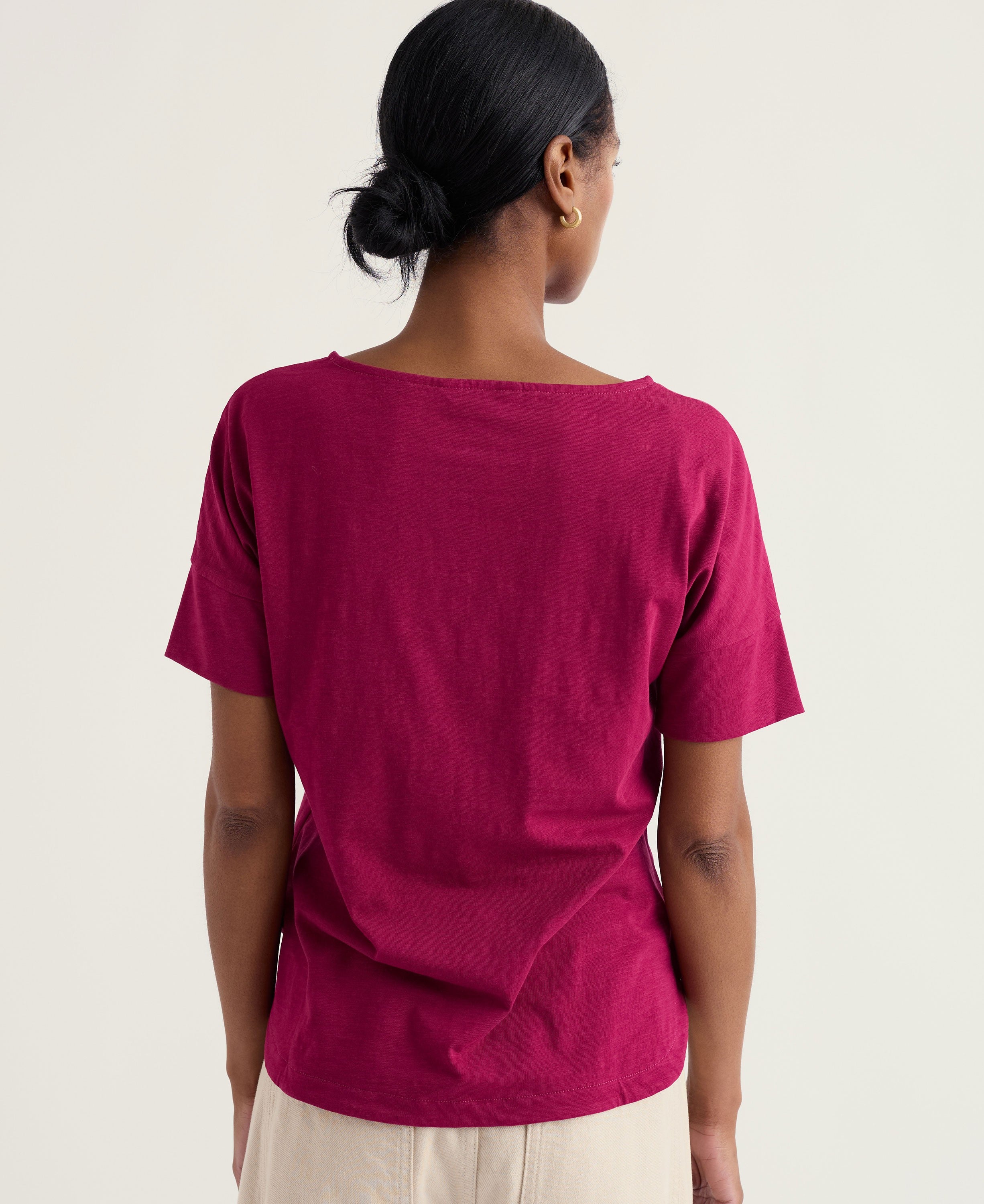 Bryher View T-Shirt - Dark Freesia