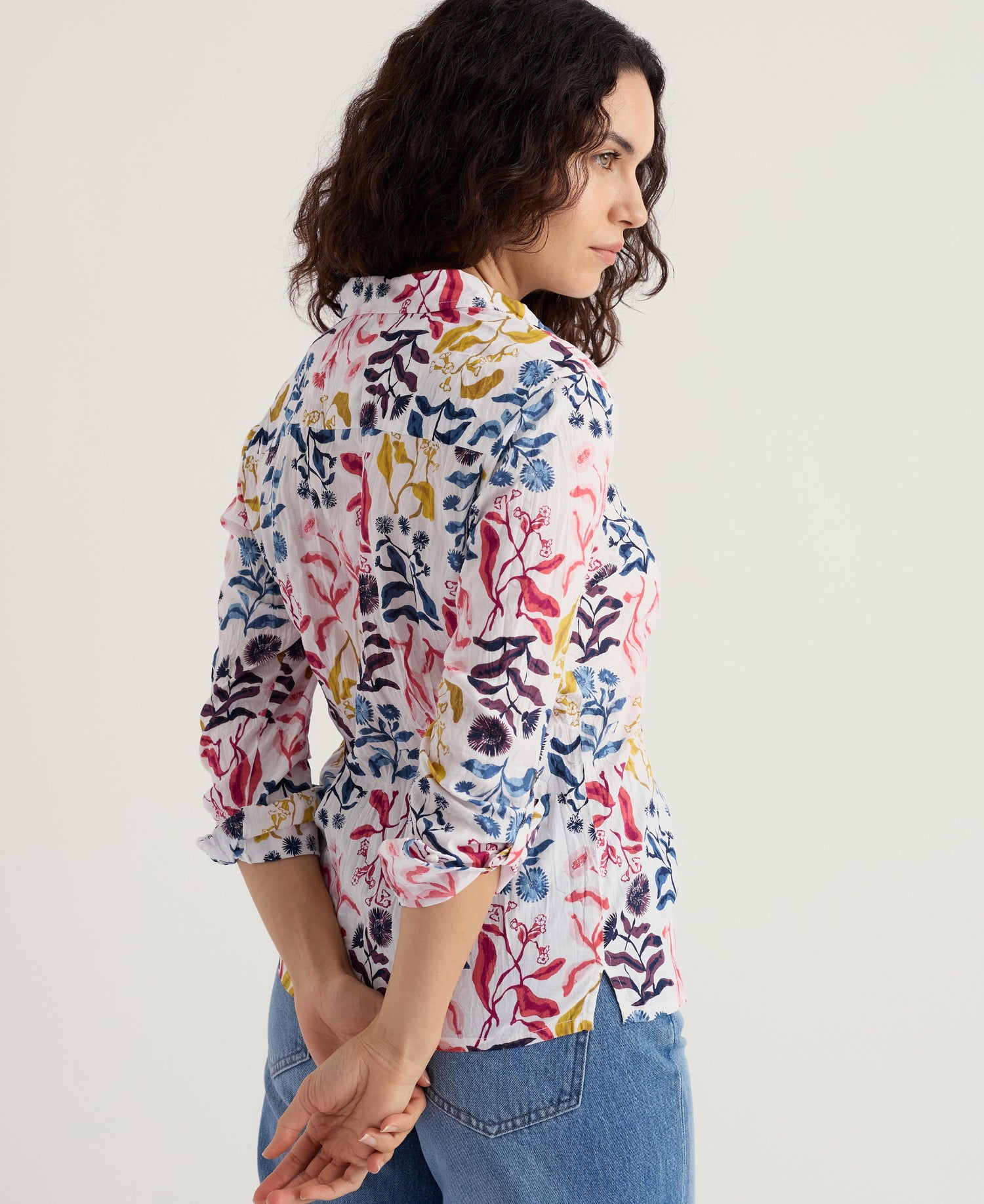 Larissa Shirt - Inky Botanical Chalk
