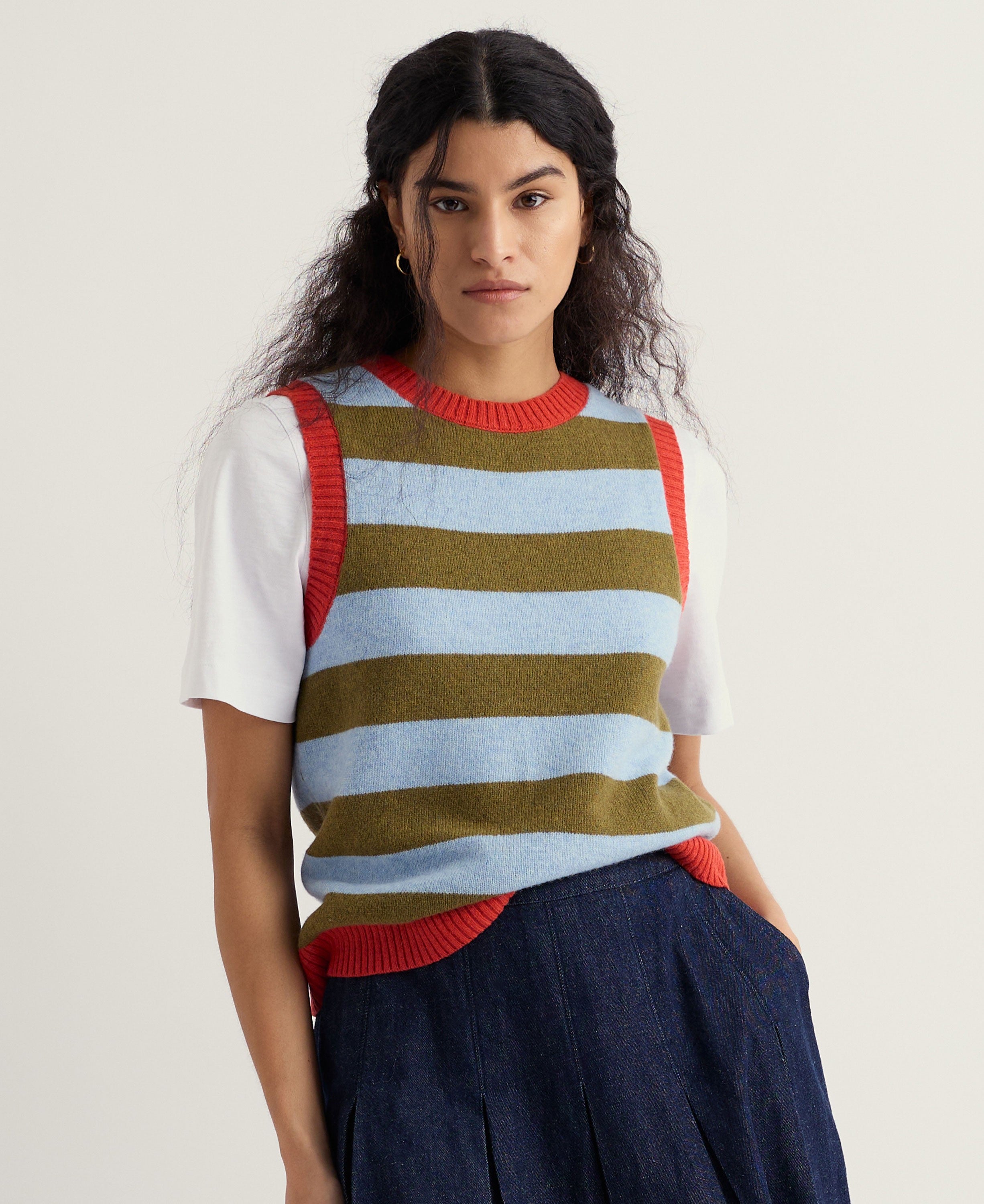 Pinwell Vest - Bright Shape Seagrass Mix