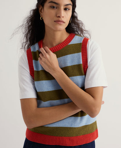 Pinwell Vest - Bright Shape Seagrass Mix