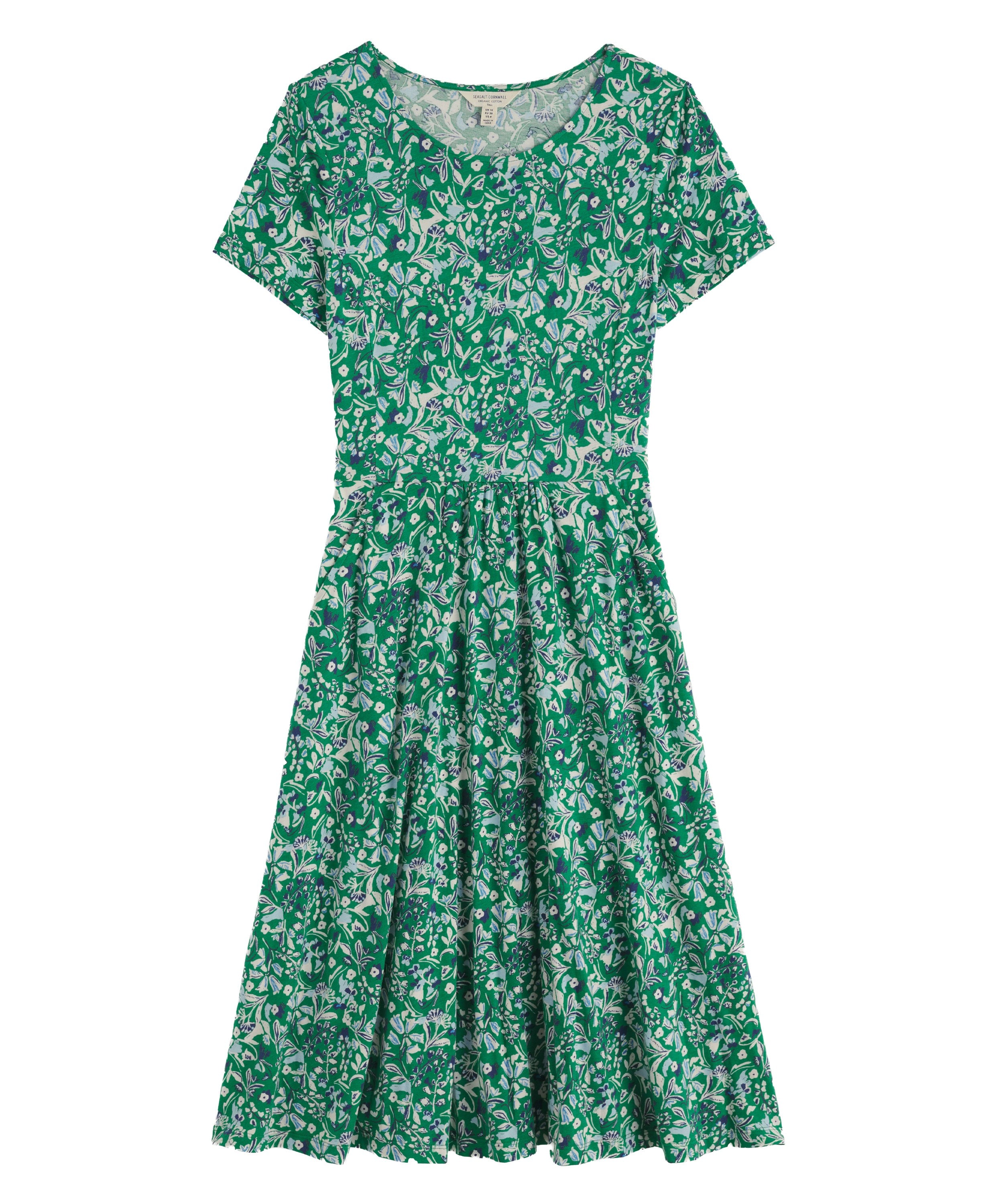 April Dress - Woodland Floral Dark Stem