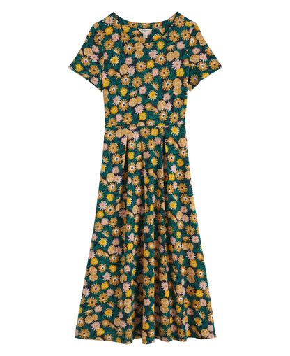 Short Sleeve Veronica Dress - Marigold Meadow Inkwell