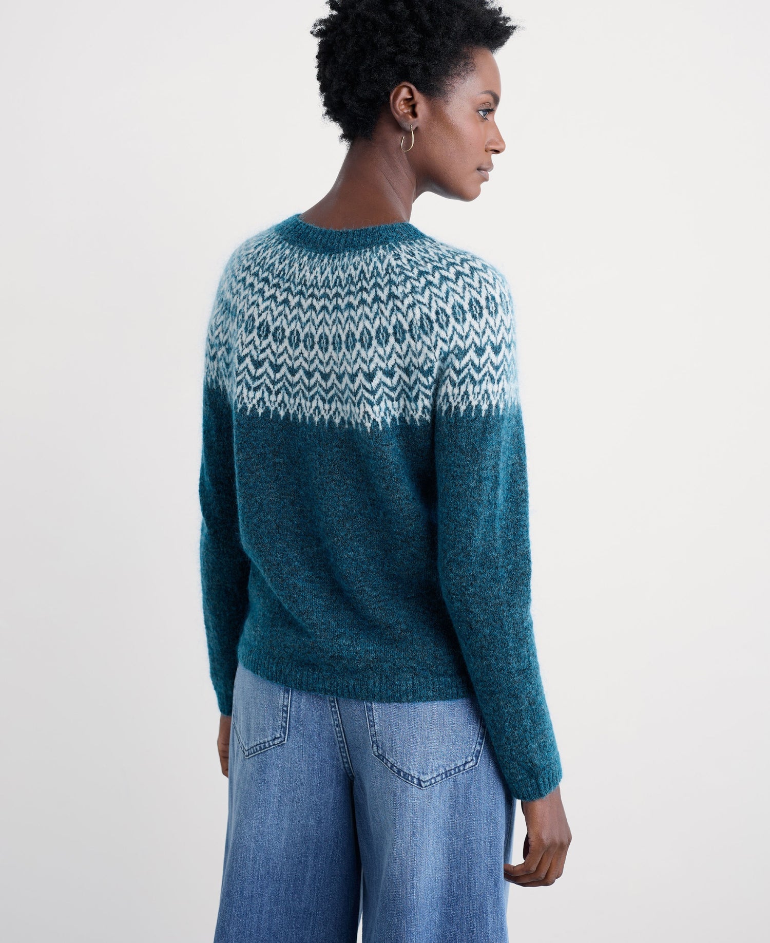 Spruce Frost Jumper Mohair - Hellebore Shore Limestone