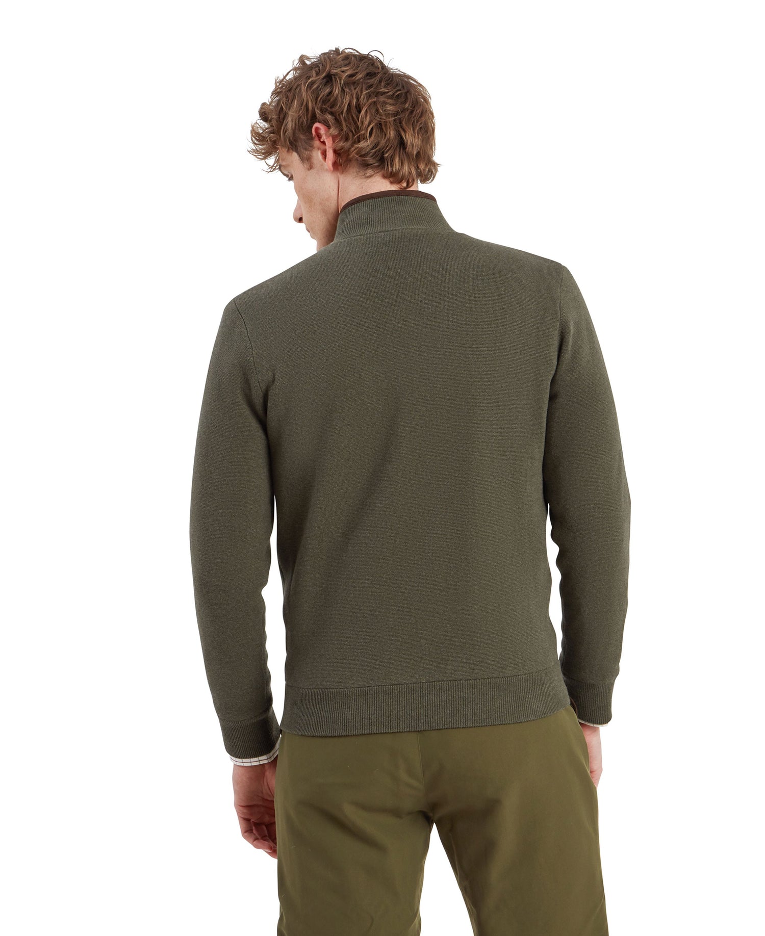 Angus Aerobloc 1/4 Zip Jumper - Woodland