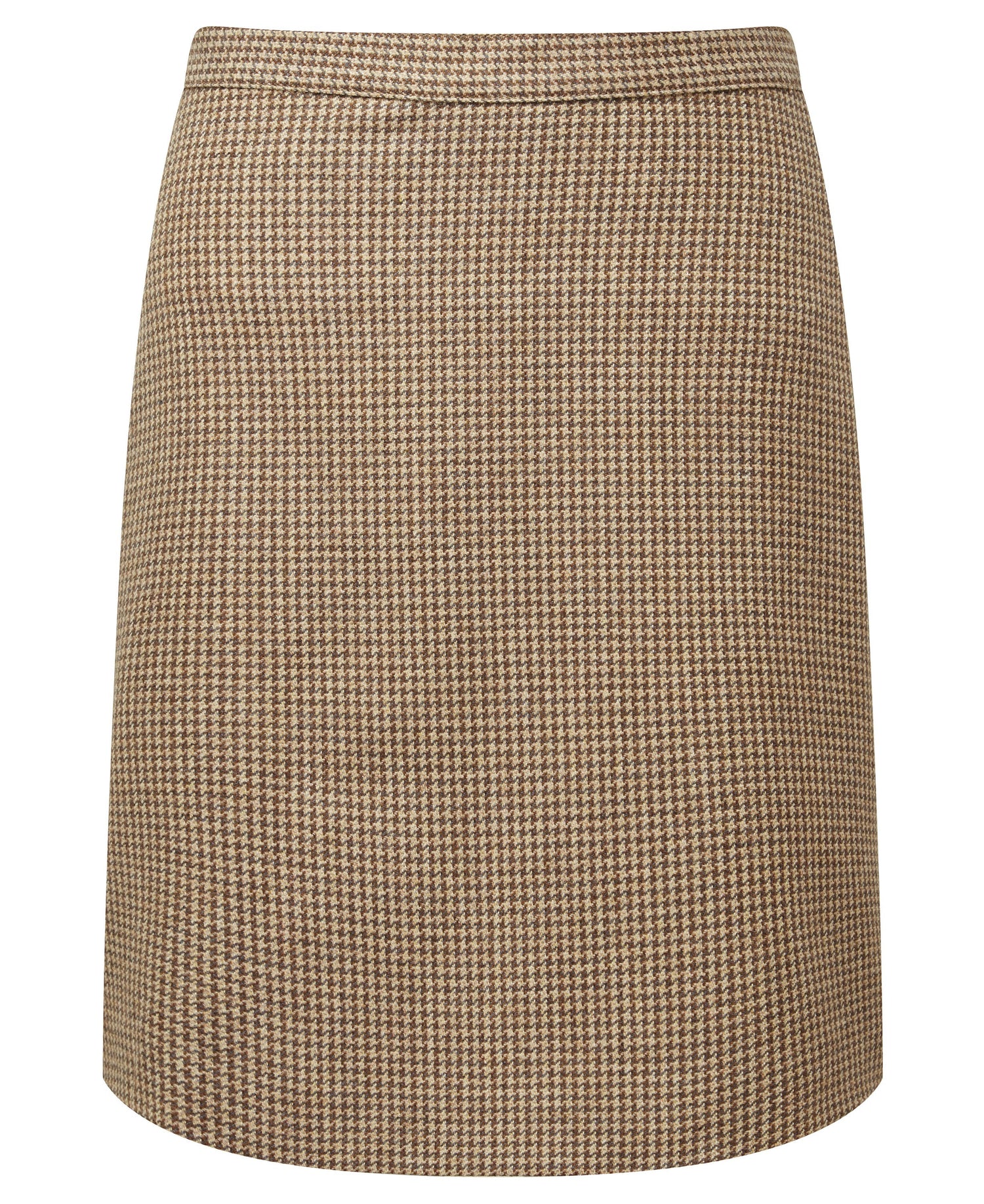 Beauly Tweed Skirt - Houndstooth Tweed