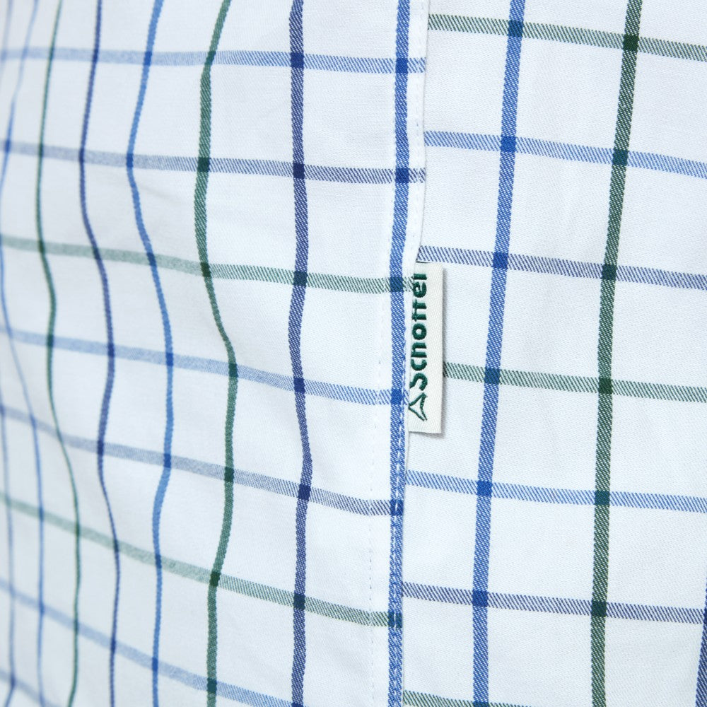 Brancaster Classic Shirt - Racing Green/Navy Wide Check