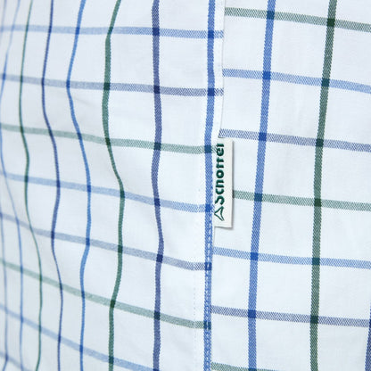 Brancaster Classic Shirt - Racing Green/Navy Wide Check