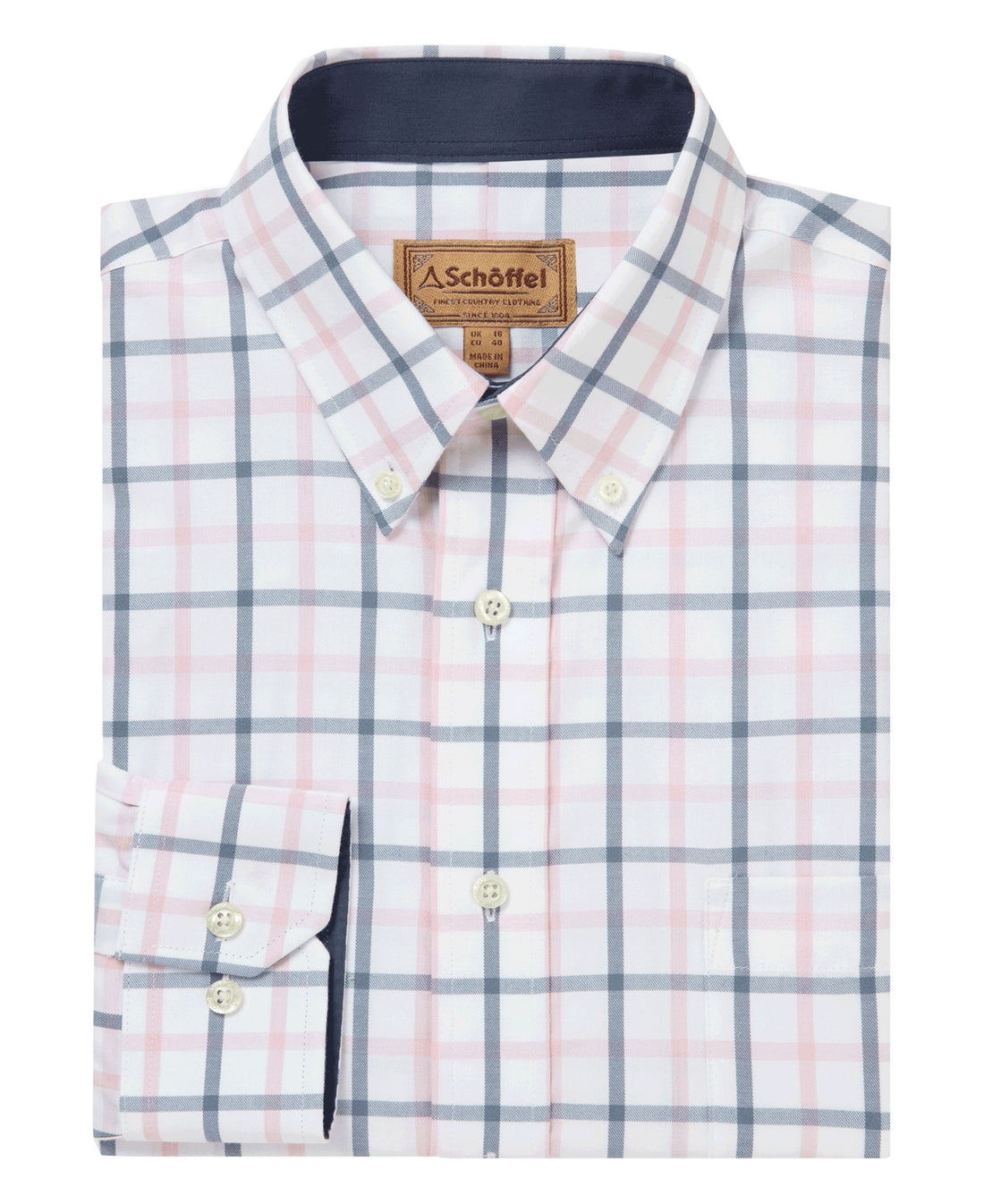 Brancaster Classic Shirt - Stone Blue Check