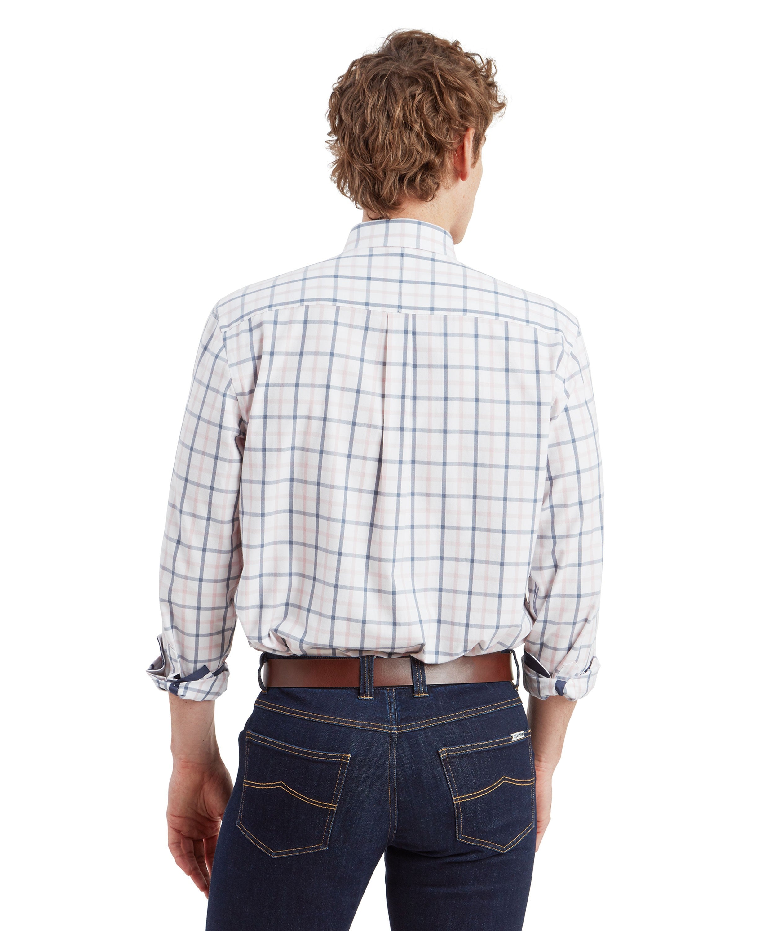 Brancaster Classic Shirt - Stone Blue Check