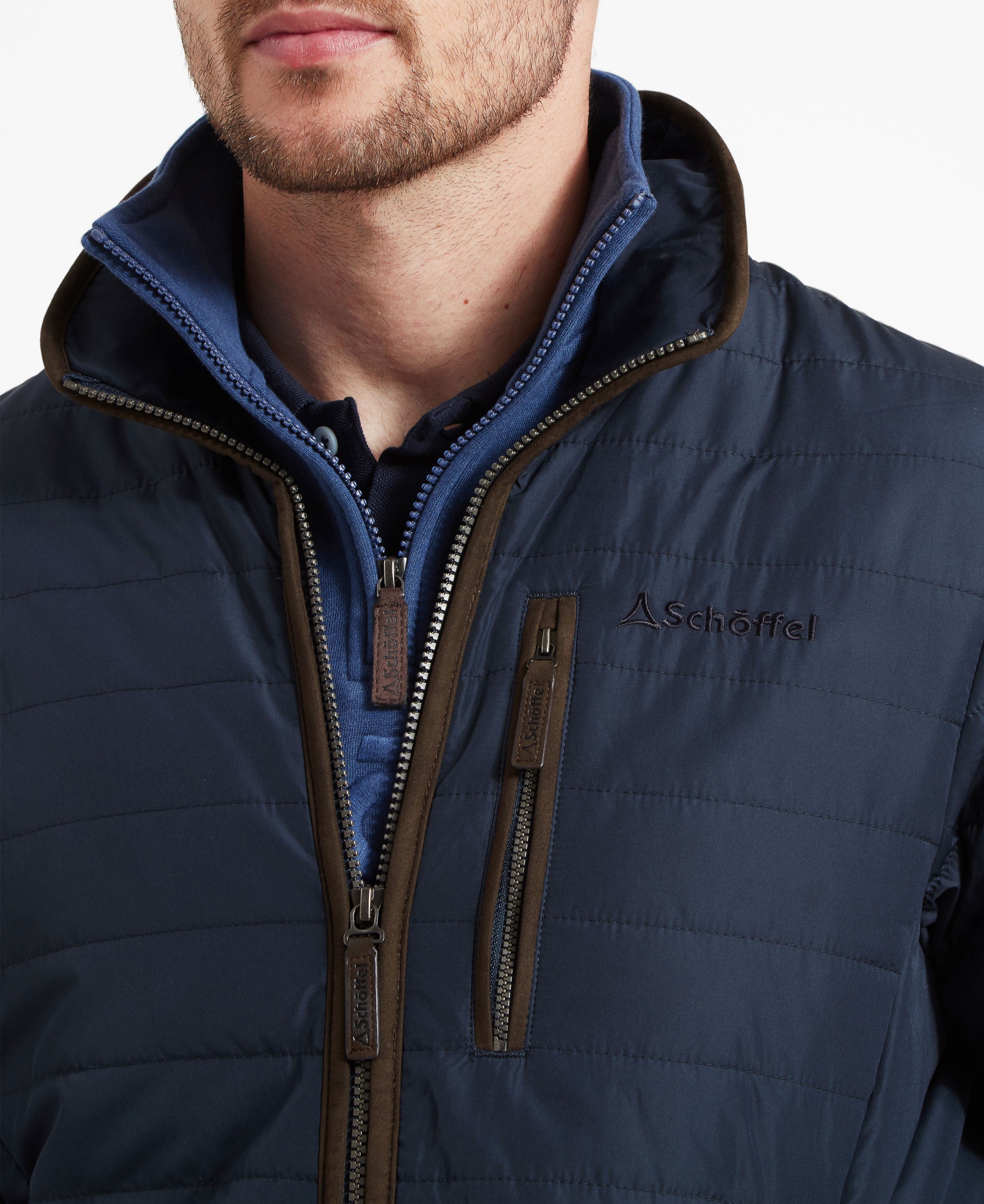 Carron Quilted Jacket - Navy