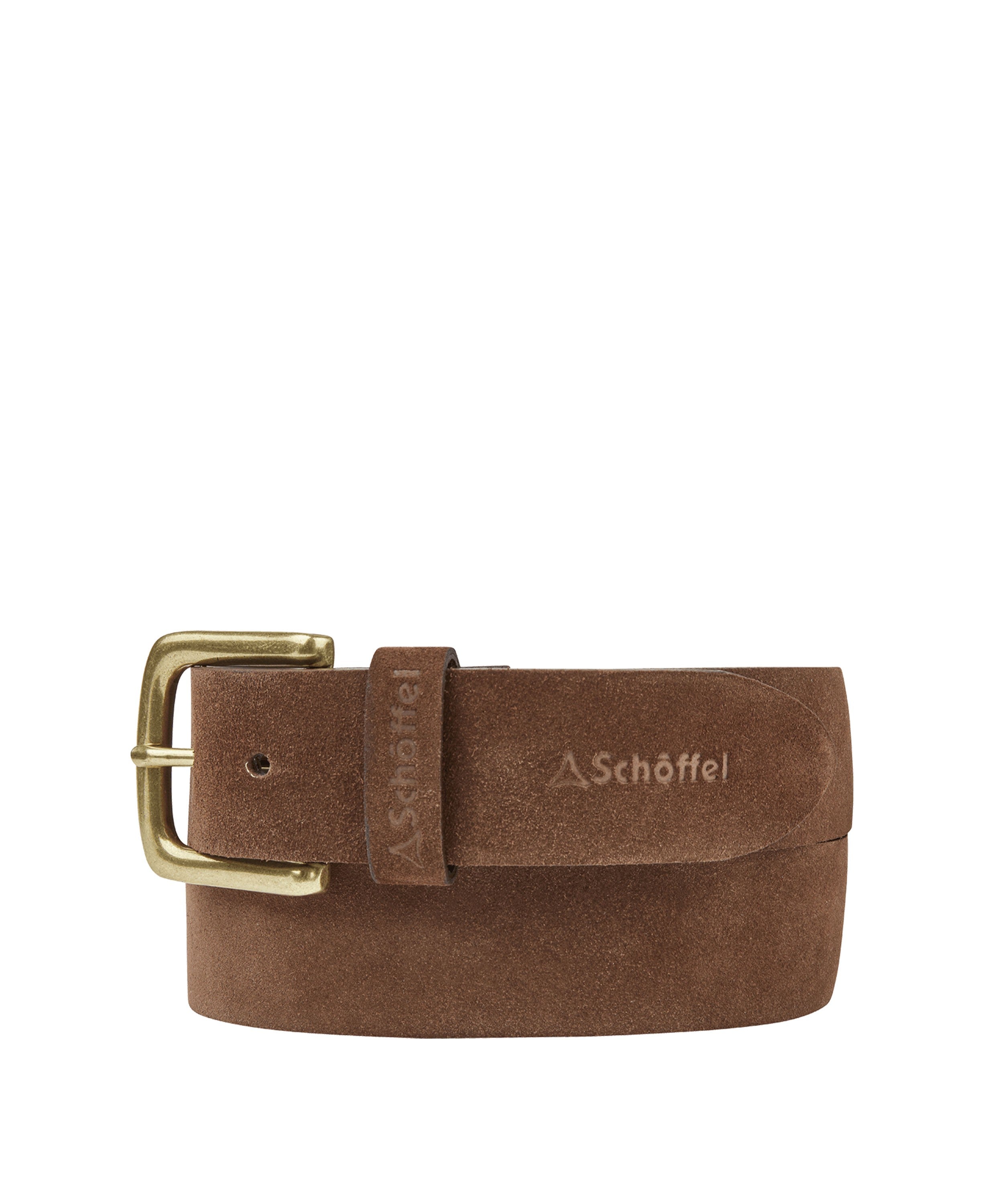 Castleton Leather Belt - Chocolate Suede