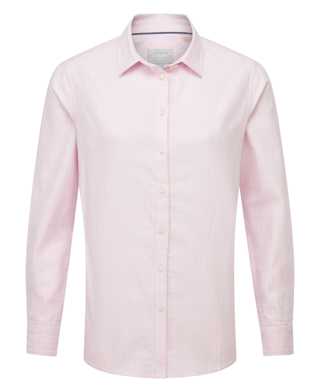 Cley Soft Oxford Shirt - Pink/Blue Stripe