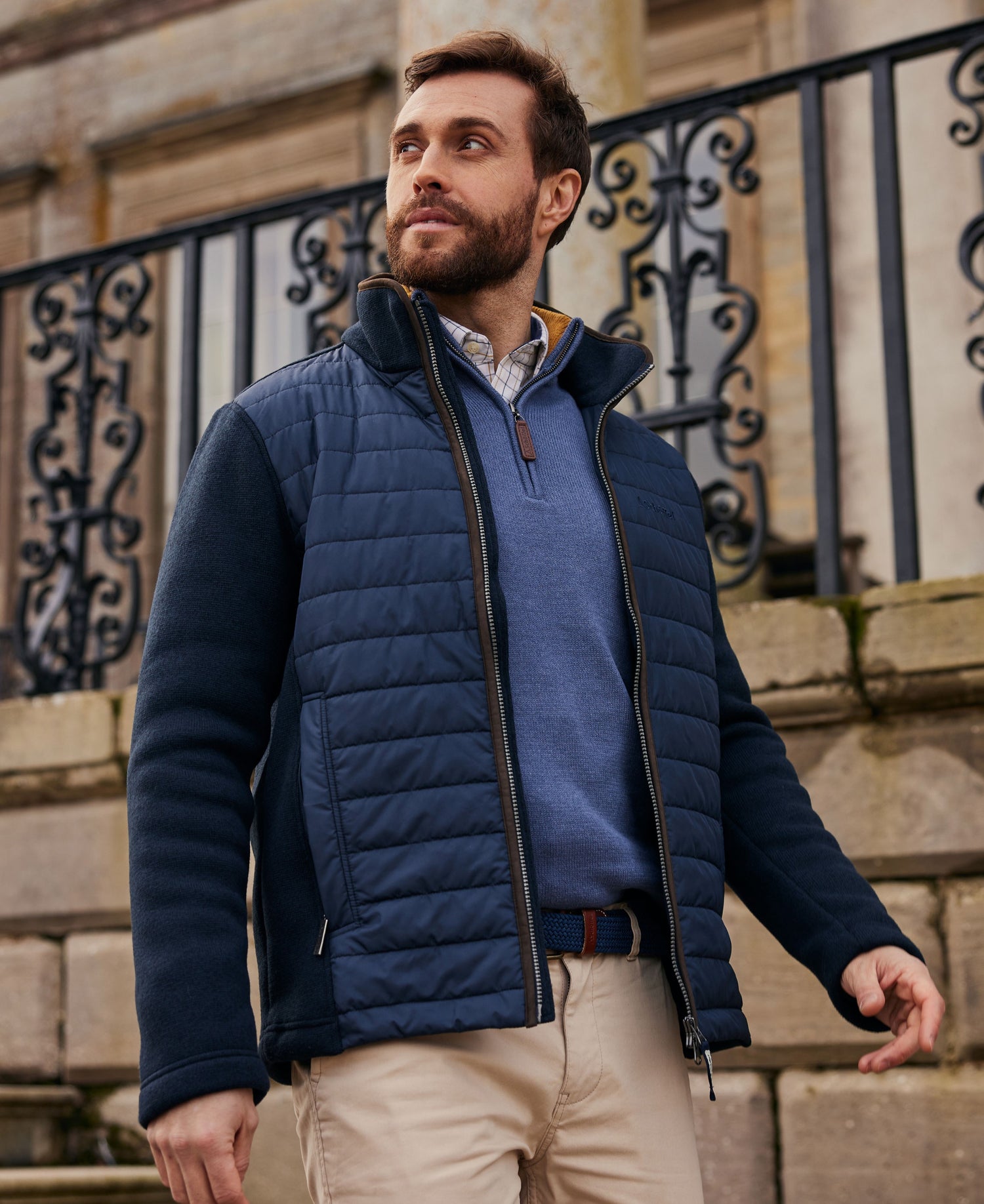 Cottesmore Hybrid Jacket - Petrol Blue