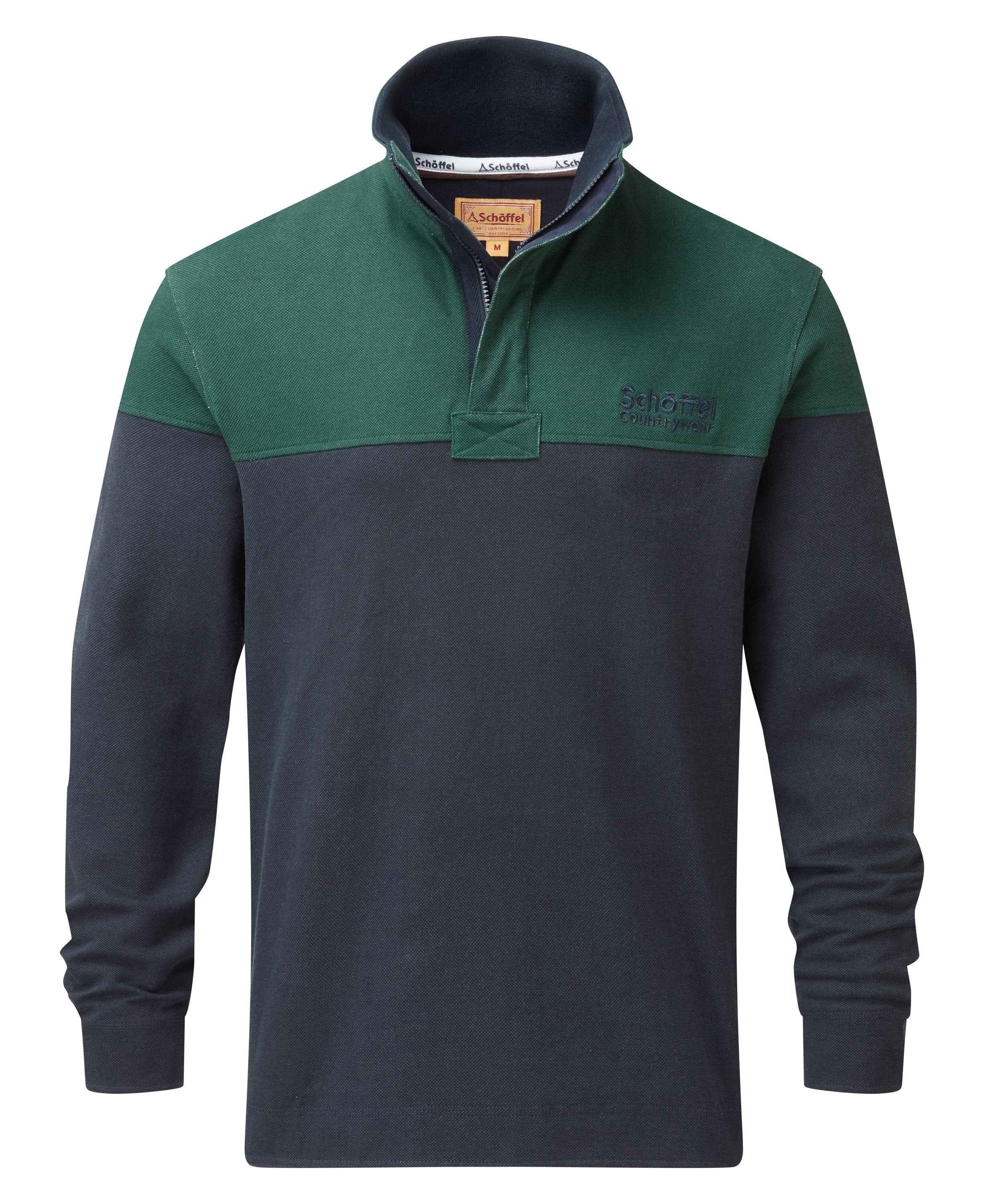 Helford Heritage Sweatshirt - Navy/Pine Green