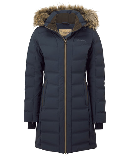 Hurlingham Waterproof Down Coat - Carbon Navy