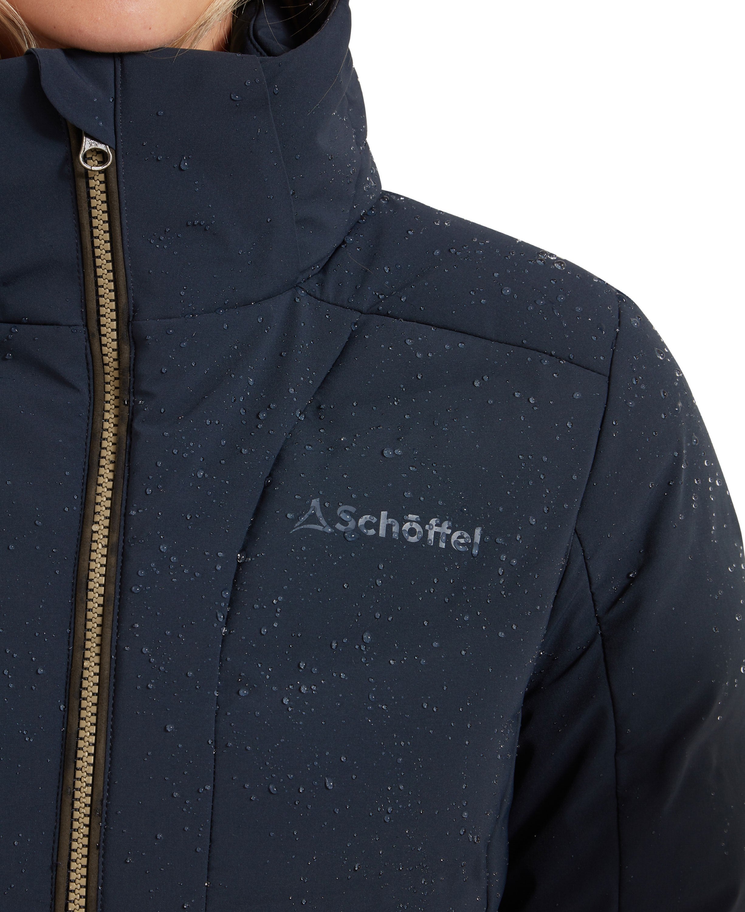 Hurlingham Waterproof Down Coat - Carbon Navy