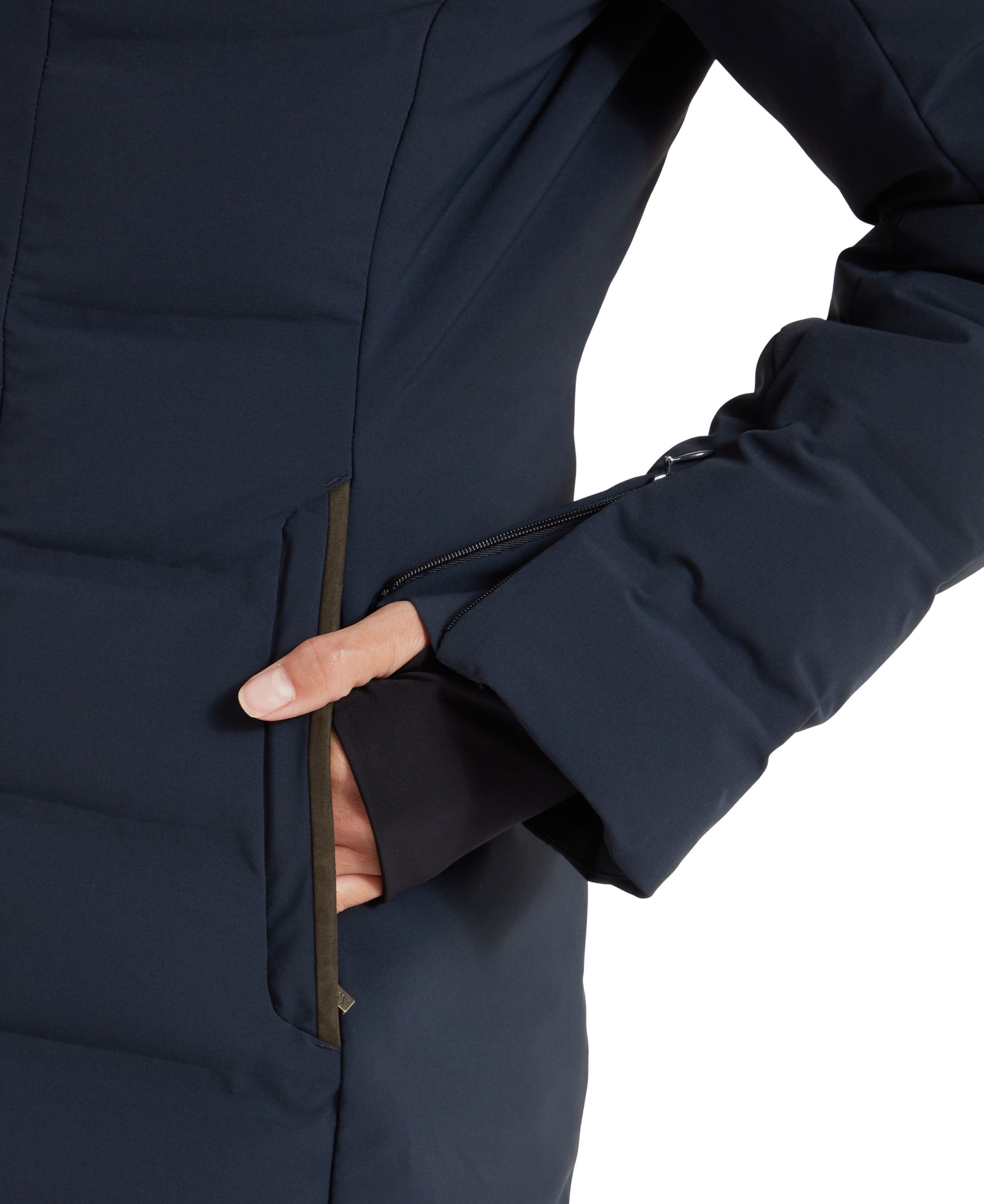 Hurlingham Waterproof Down Coat - Carbon Navy