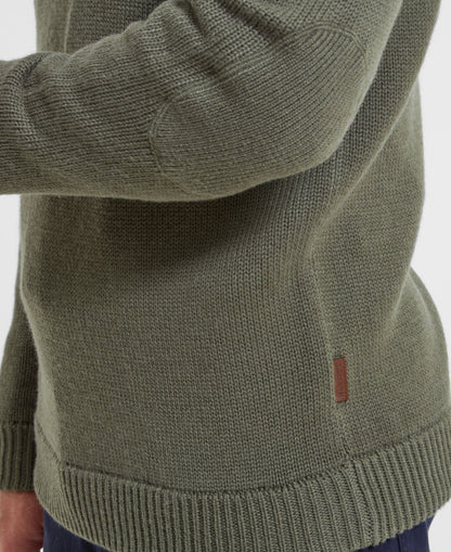 Kenmore Lambswool Mix Jumper - Moss