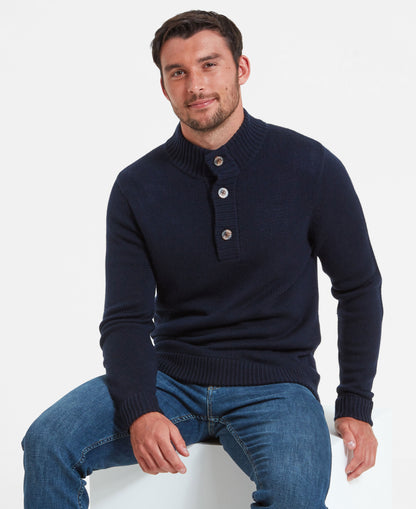 Kenmore Lambswool Mix Jumper - Navy