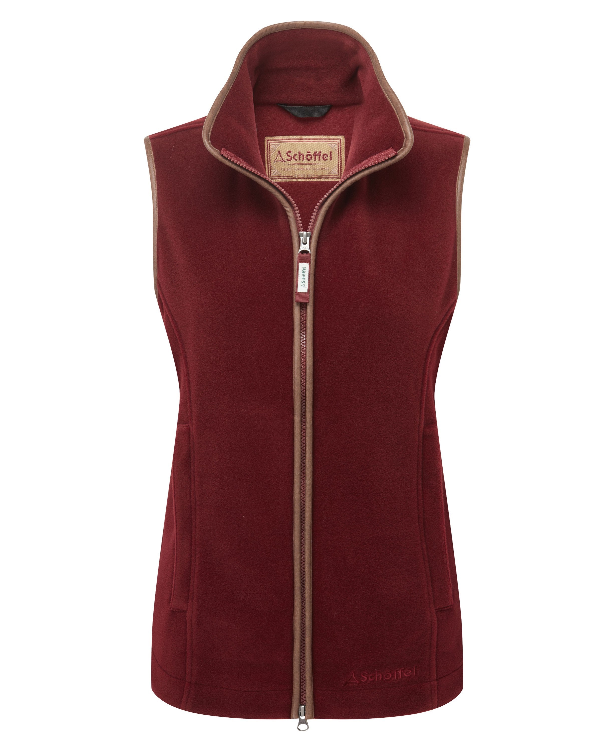 Lyndon II Fleece Gilet - Claret