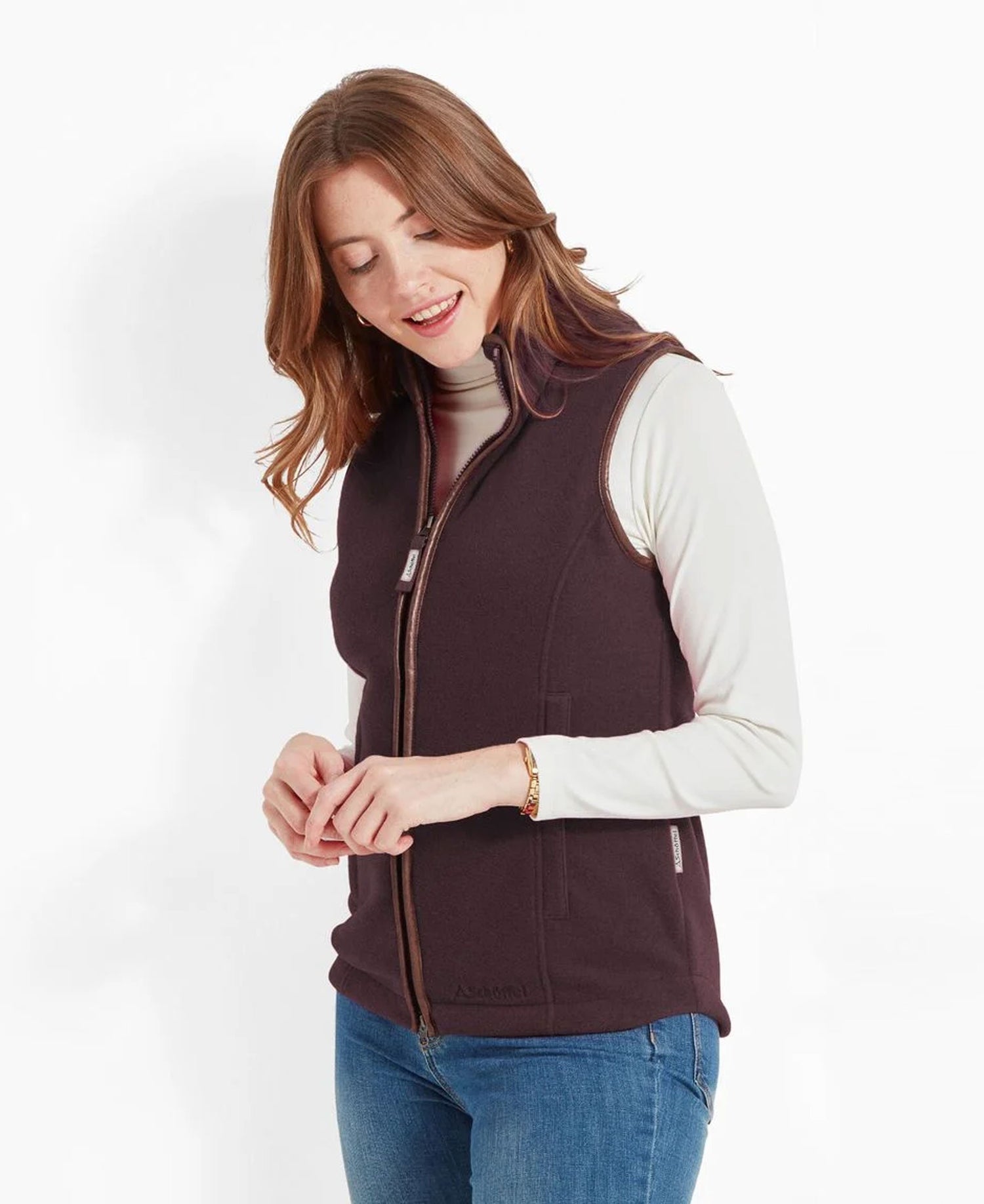 Lyndon II Fleece Gilet - Port