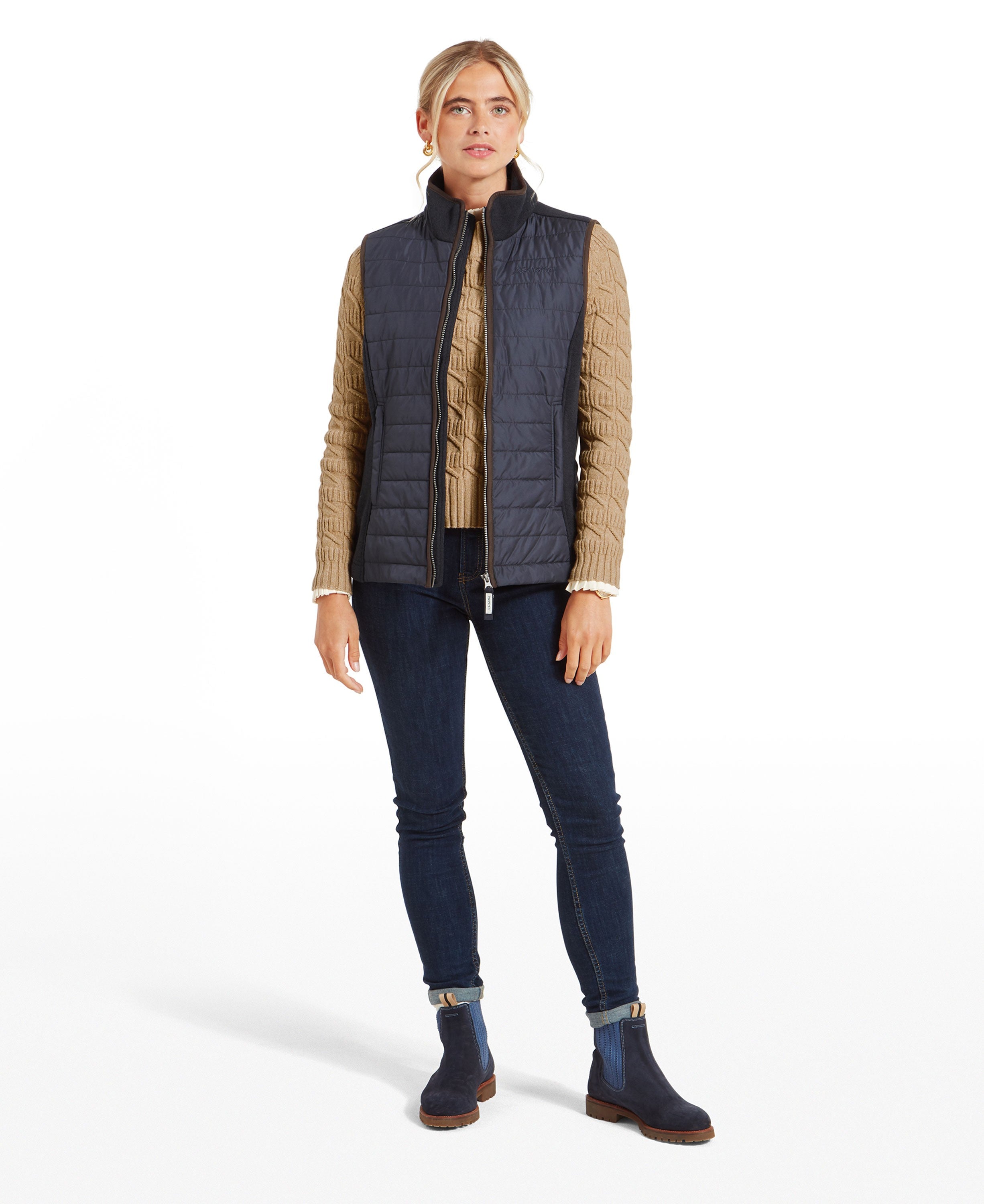 Lyndon Hybrid Gilet - Petrol Blue