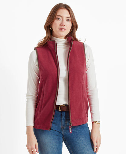 Lyndon II Fleece Gilet - Pomegranate